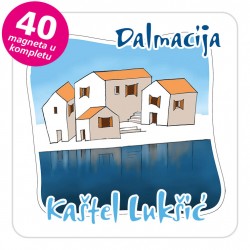 Magneti gradić EKO C 07 W Kaštel Lukšić komplet 40 ili 20 kom