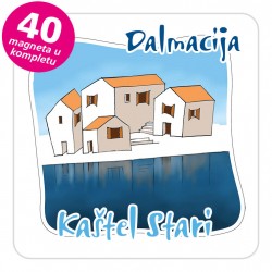 Magneti gradić EKO C 07 W Kaštel Stari komplet 40 ili 20 kom