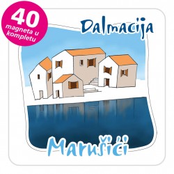 Magneti gradić EKO C 07 W Marušići komplet 40 ili 20 kom