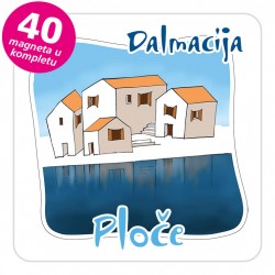 Magneti gradić EKO C 07 W Ploče komplet 40 ili 20 kom