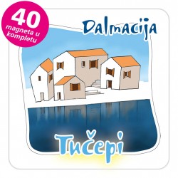 Magneti gradić EKO C 07 W Tučepi komplet 40 ili 20 kom