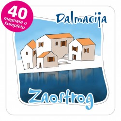 Magneti gradić EKO C 07 W Zaostrog komplet 40 ili 20 kom